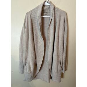 Barefoot Dreams Taupe bamboo chic Lite Circle Cardigan XL